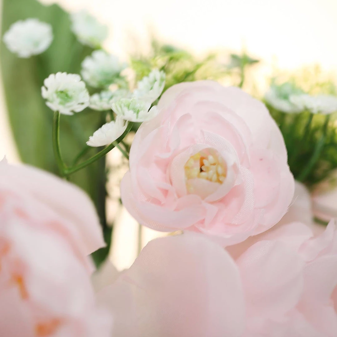 Silkflowersfactory 12'' Tall Blush | Rose Gold Artificial Peony Silk Peonies Bouquet Artificial Flowers 10 Silkflowersfactory 12'' Tall Blush | Rose Gold Artificial Peony Silk Peonies Bouquet Artificial Flowers