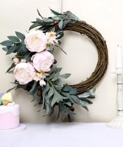 HIER_1130 Artificial Flowers 10 Pack | 3" Blush/Rose Gold Artificial Peony Flower Heads 21 HIER_1130 Artificial Flowers 10 Pack | 3