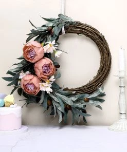 HIER_1130 10 Pack | 3" Dusty Rose Artificial Peony Flower Heads Artificial Flowers 20 HIER_1130 10 Pack | 3