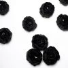 HIER_1130 Artificial Flowers 10 Pack | 3" Black Artificial Peony Flower Heads 1 HIER_1130 Artificial Flowers 10 Pack | 3" Black Artificial Peony Flower Heads