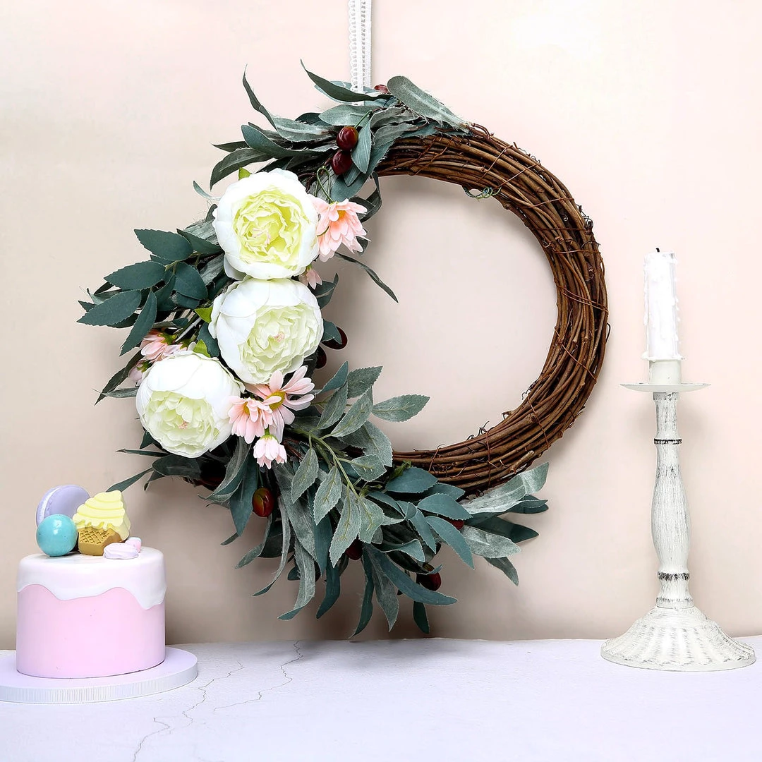 HIER_1130 10 Pack | 3" Cream Artificial Peony Flower Heads 9 HIER_1130 10 Pack | 3" Cream Artificial Peony Flower Heads