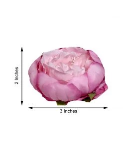 HIER_1130 Artificial Flowers 10 Pack | 3" Pink/Lavender Artificial Peony Flower Heads 20 HIER_1130 Artificial Flowers 10 Pack | 3