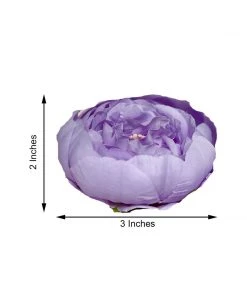 HIER_1130 Artificial Flowers 10 Pack | 3" Lavender Artificial Peony Flower Heads 20 HIER_1130 Artificial Flowers 10 Pack | 3