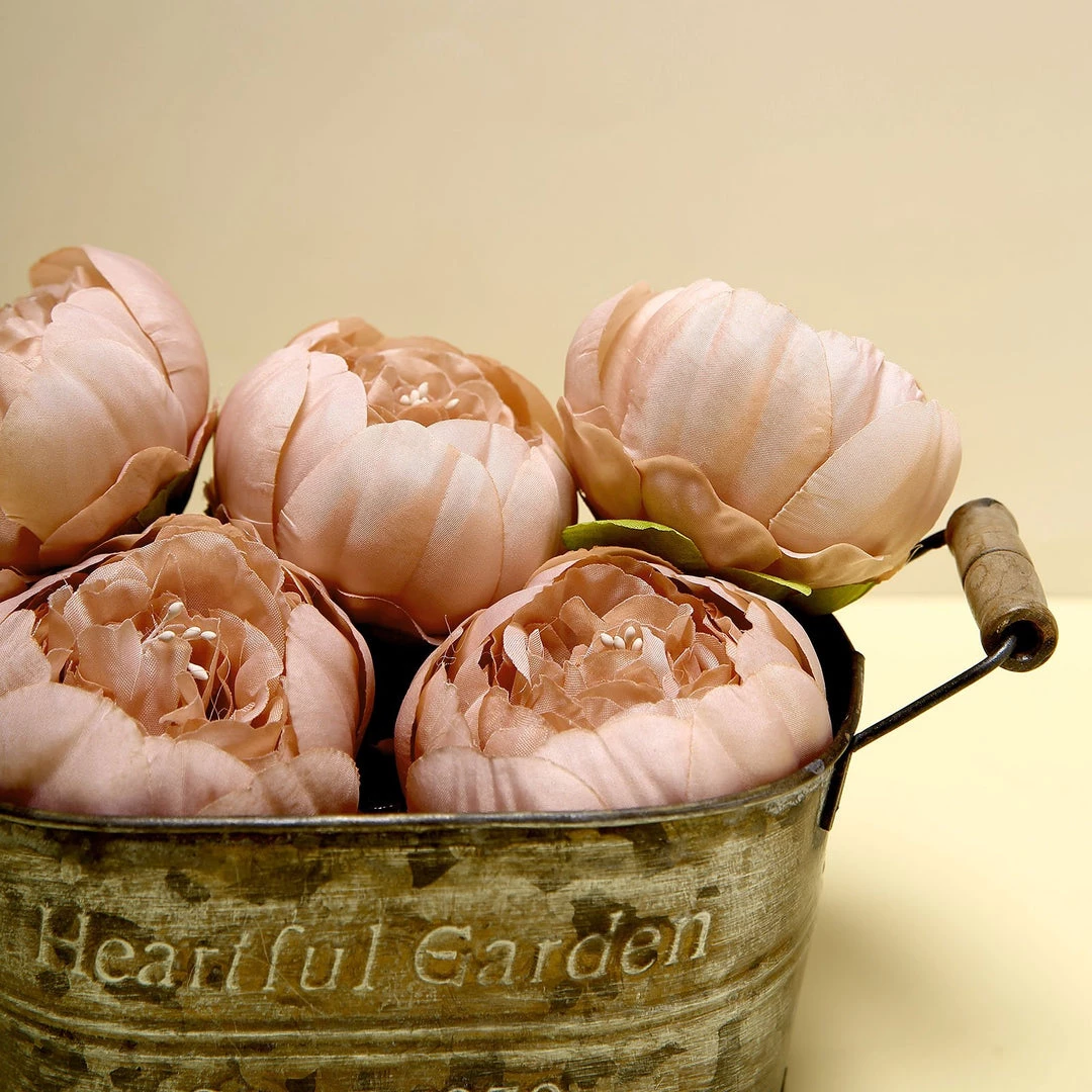 HIER_1130 10 Pack | 3" Mauve Artificial Peony Flower Heads 13 HIER_1130 10 Pack | 3" Mauve Artificial Peony Flower Heads