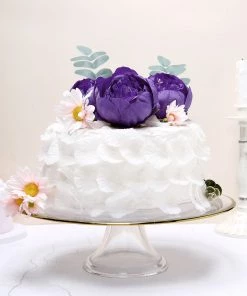 HIER_1130 Artificial Flowers 10 Pack | 3" Purple Artificial Peony Flower Heads 21 HIER_1130 Artificial Flowers 10 Pack | 3