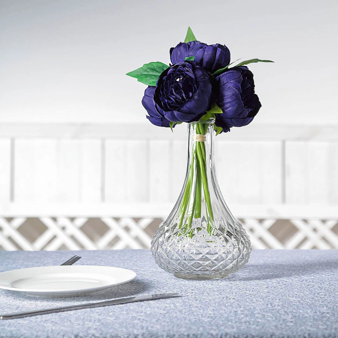 Silkflowersfactory 10" Tall | 5 Heads Artificial Purple Silk Peonies, Peony Flower Bouquet 3 Silkflowersfactory 10" Tall | 5 Heads Artificial Purple Silk Peonies, Peony Flower Bouquet