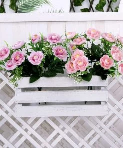 HIER_1130 4 Bushes | 12" Pink Artificial Peony Flower Bouquet, Silk Flower Arrangements Artificial Flowers 23 HIER_1130 4 Bushes | 12