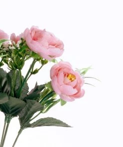 HIER_1130 4 Bushes | 12" Pink Artificial Peony Flower Bouquet, Silk Flower Arrangements Artificial Flowers 27 HIER_1130 4 Bushes | 12