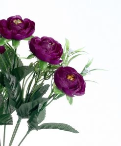 HIER_1130 4 Bushes | 12" Purple Artificial Peony Flower Bouquet, Silk Flower Arrangements Artificial Flowers 27 HIER_1130 4 Bushes | 12