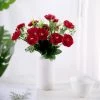 HIER_1130 4 Bushes | 12" Red Artificial Peony Flower Bouquet, Silk Flower Arrangements Artificial Flowers 2 HIER_1130 4 Bushes | 12" Red Artificial Peony Flower Bouquet, Silk Flower Arrangements Artificial Flowers
