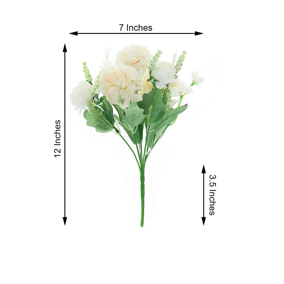 HIER_1130 2 Pack | Blush Artificial Peony Flower Spray, Silk Flower Bouquet For Vases - Rose Gold Assorted 12" Tall Artificial Flowers 8 HIER_1130 2 Pack | Blush Artificial Peony Flower Spray, Silk Flower Bouquet For Vases - Rose Gold Assorted 12" Tall Artificial Flowers