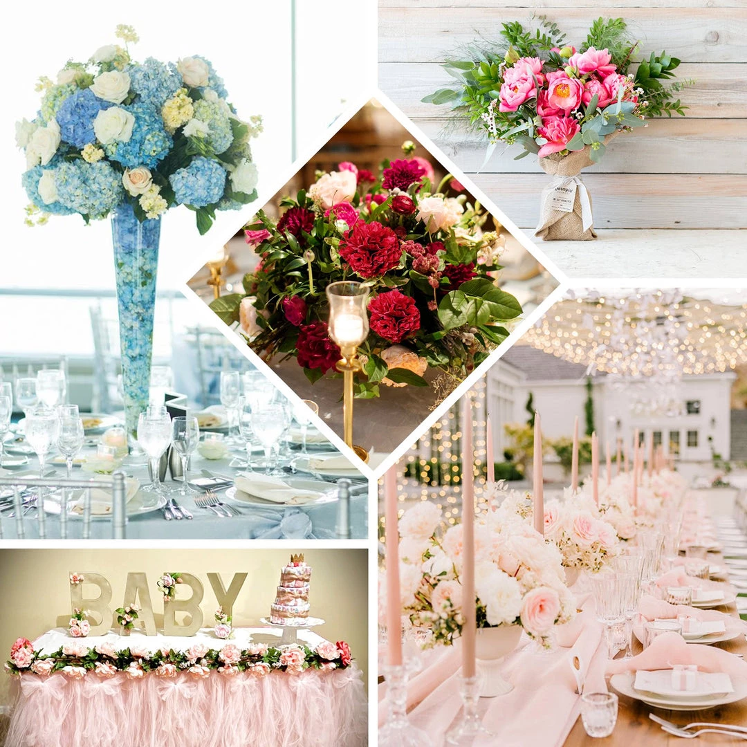 HIER_1130 2 Pack | Blush Artificial Peony Flower Spray, Silk Flower Bouquet For Vases - Rose Gold Assorted 12" Tall Artificial Flowers 7 HIER_1130 2 Pack | Blush Artificial Peony Flower Spray, Silk Flower Bouquet For Vases - Rose Gold Assorted 12" Tall Artificial Flowers