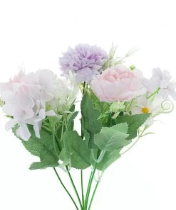 HIER_1130 2 Pack | Lavender Artificial Peony Flower Spray, Silk Flower Bouquet For Vases - Assorted 12" Tall 23 HIER_1130 2 Pack | Lavender Artificial Peony Flower Spray, Silk Flower Bouquet For Vases - Assorted 12