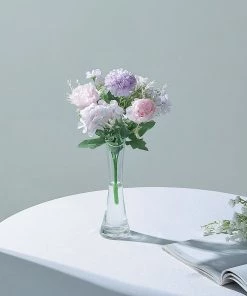 HIER_1130 2 Pack | Lavender Artificial Peony Flower Spray, Silk Flower Bouquet For Vases - Assorted 12" Tall 24 HIER_1130 2 Pack | Lavender Artificial Peony Flower Spray, Silk Flower Bouquet For Vases - Assorted 12