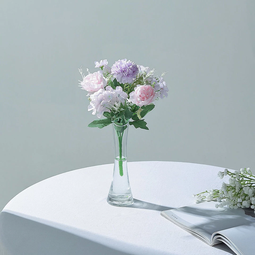 HIER_1130 2 Pack | Lavender Artificial Peony Flower Spray, Silk Flower Bouquet For Vases - Assorted 12" Tall 13 HIER_1130 2 Pack | Lavender Artificial Peony Flower Spray, Silk Flower Bouquet For Vases - Assorted 12" Tall