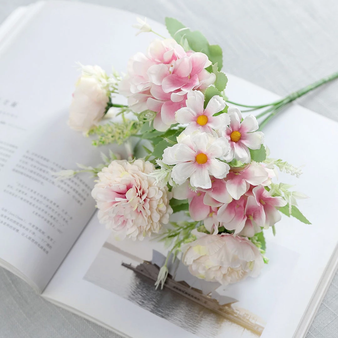 HIER_1130 Artificial Flowers 2 Pack | Pink Artificial Peony Flower Spray, Silk Flower Bouquet For Vases - Assorted 12" Tall 14 HIER_1130 Artificial Flowers 2 Pack | Pink Artificial Peony Flower Spray, Silk Flower Bouquet For Vases - Assorted 12" Tall