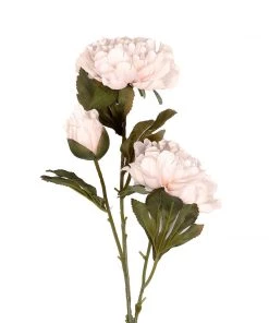 HIER_1130 2 Bushes | 29" Blush Artificial Long Stem Peony Flower Spray, Silk Peonies Bouquet - Rose Gold Artificial Flowers 25 HIER_1130 2 Bushes | 29