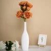 HIER_1130 2 Bushes | 29" Orange Artificial Long Stem Peony Flower Spray, Silk Peonies Bouquet 1 HIER_1130 2 Bushes | 29" Orange Artificial Long Stem Peony Flower Spray, Silk Peonies Bouquet