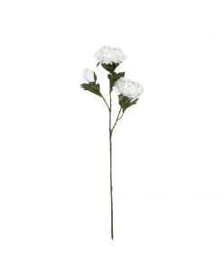 HIER_1130 2 Bushes | 29" White Artificial Long Stem Peony Flower Spray, Silk Peonies Bouquet 16 HIER_1130 2 Bushes | 29