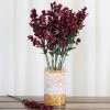 Silkflowersfactory Baby Breath Bushes Baby Breath Bush Artificial Silk Flowers - Burgundy 1 Silkflowersfactory Baby Breath Bushes Baby Breath Bush Artificial Silk Flowers - Burgundy