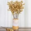 Silkflowersfactory Baby Breath Bush Artificial Silk Flowers - Gold 2 Silkflowersfactory Baby Breath Bush Artificial Silk Flowers - Gold