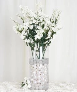 Silkflowersfactory Baby Breath Bushes Baby Breath Bush Artificial Silk Flowers - Cream 9 Silkflowersfactory Baby Breath Bushes Baby Breath Bush Artificial Silk Flowers - Cream