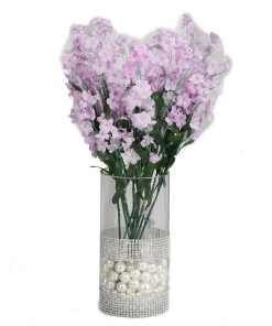 Silkflowersfactory Baby Breath Bush Artificial Silk Flowers - Lavender Baby Breath Bushes 13 Silkflowersfactory Baby Breath Bush Artificial Silk Flowers - Lavender Baby Breath Bushes