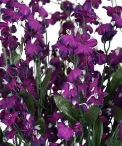 Silkflowersfactory Baby Breath Bush Artificial Silk Flowers - Purple