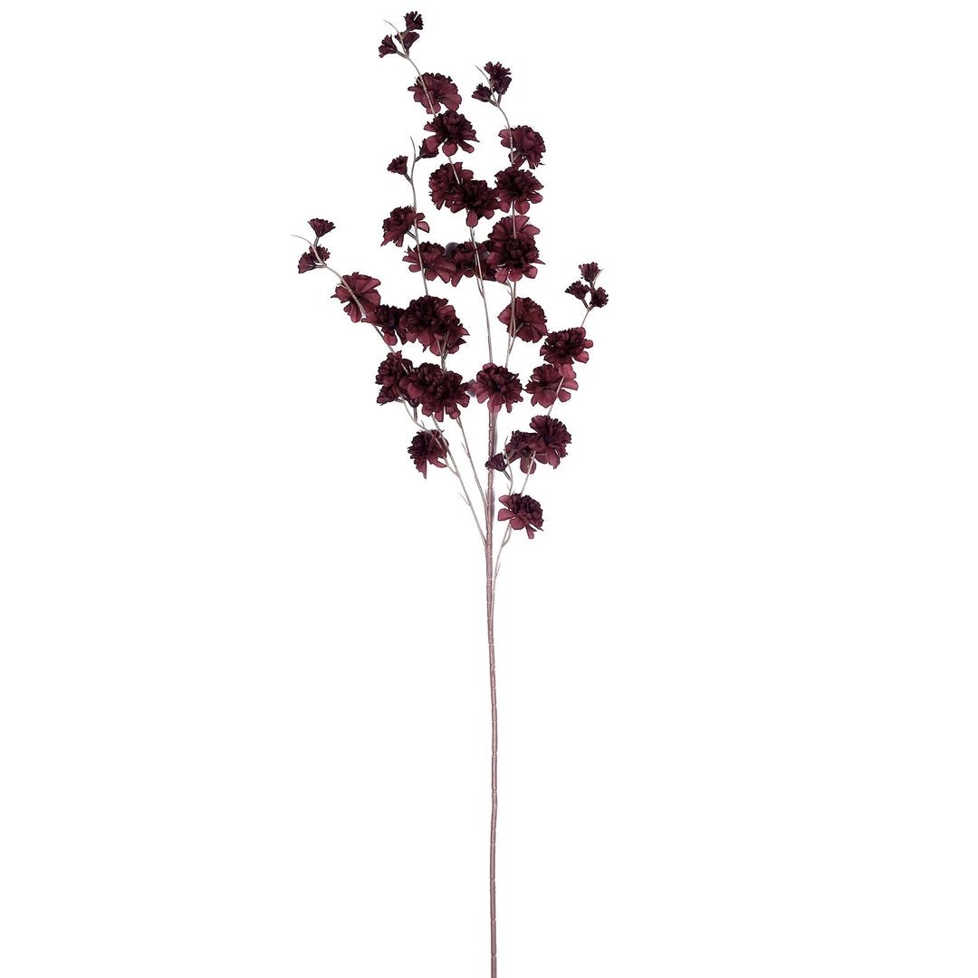 HIER_1150 2 Branches | 42" Burgundy Artificial Carnation Flower Spray, Silk Flower Bouquet 5 HIER_1150 2 Branches | 42" Burgundy Artificial Carnation Flower Spray, Silk Flower Bouquet