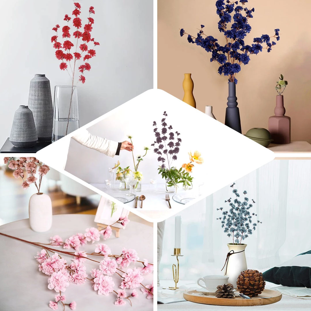 HIER_1150 2 Branches | 42" Ivory Artificial Carnation Flower Spray, Silk Flower Bouquet 7 HIER_1150 2 Branches | 42" Ivory Artificial Carnation Flower Spray, Silk Flower Bouquet