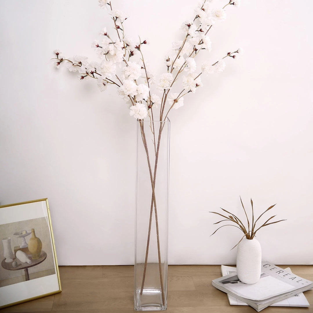 HIER_1150 2 Branches | 42" Ivory Artificial Carnation Flower Spray, Silk Flower Bouquet 13 HIER_1150 2 Branches | 42" Ivory Artificial Carnation Flower Spray, Silk Flower Bouquet