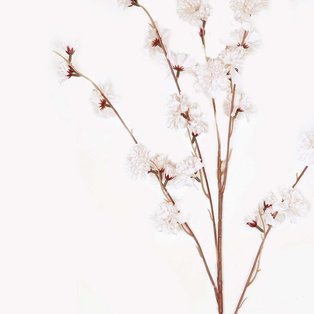 HIER_1150 2 Branches | 42" Ivory Artificial Carnation Flower Spray, Silk Flower Bouquet 14 HIER_1150 2 Branches | 42" Ivory Artificial Carnation Flower Spray, Silk Flower Bouquet