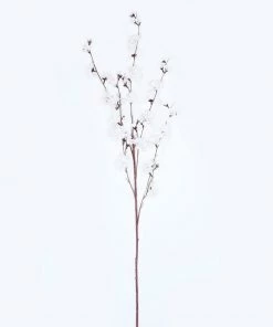 HIER_1150 2 Branches | 42" White Artificial Carnation Flower Spray, Silk Flower Bouquet 16 HIER_1150 2 Branches | 42