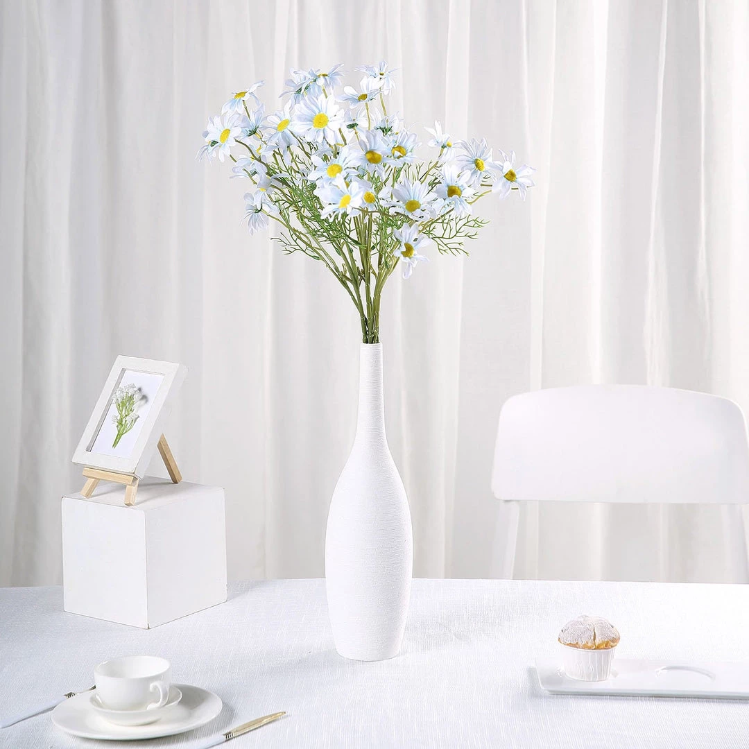 HIER_1150 Artificial Flowers 6 Bushes | 20" Light Blue Artificial Daisy Flower Spray, Silk Flowers Bouquet 11 HIER_1150 Artificial Flowers 6 Bushes | 20" Light Blue Artificial Daisy Flower Spray, Silk Flowers Bouquet