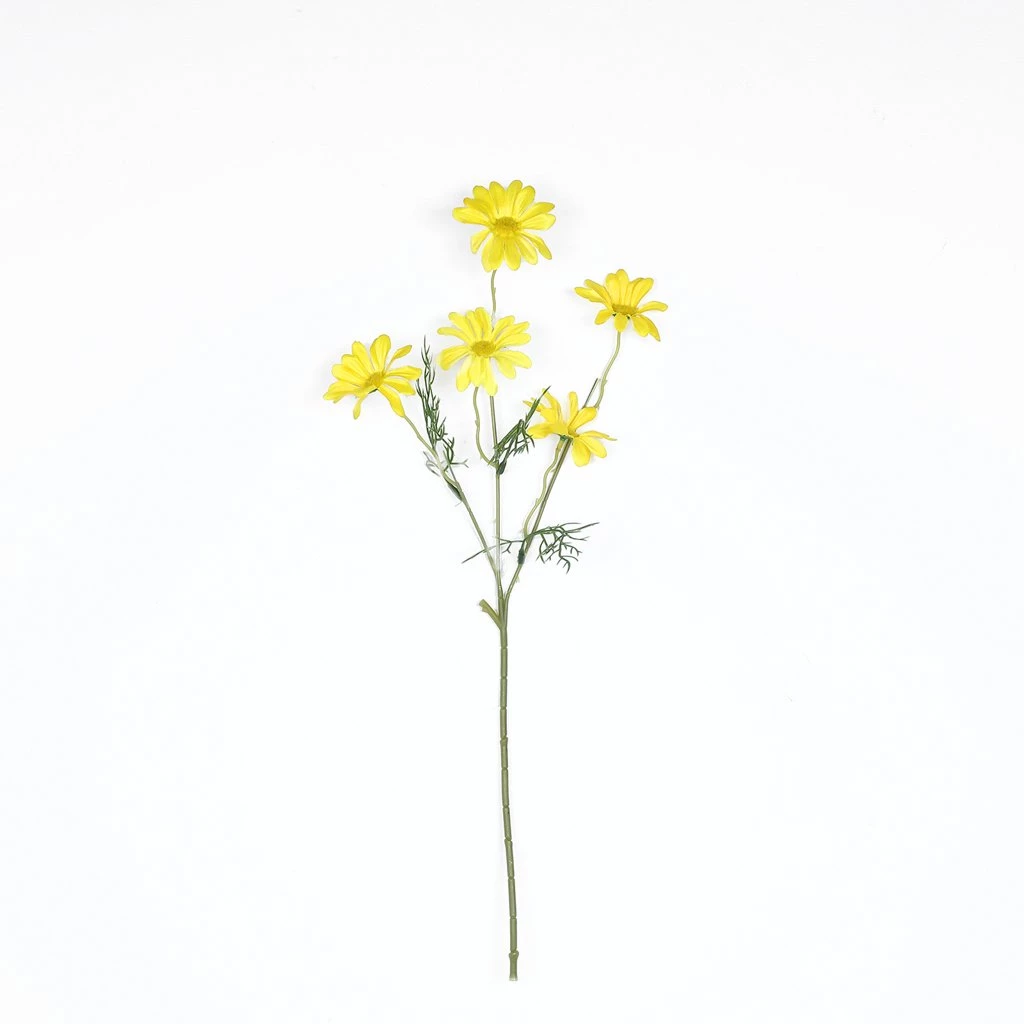 HIER_1150 6 Bushes | 20" Yellow Artificial Daisy Flower Spray, Silk Flowers Bouquet 5 HIER_1150 6 Bushes | 20" Yellow Artificial Daisy Flower Spray, Silk Flowers Bouquet