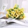 HIER_1150 Artificial Flowers 4 Pack | 11" Yellow Artificial Daisy Flower Bushes Silk Flower Bouquet 2 HIER_1150 Artificial Flowers 4 Pack | 11" Yellow Artificial Daisy Flower Bushes Silk Flower Bouquet
