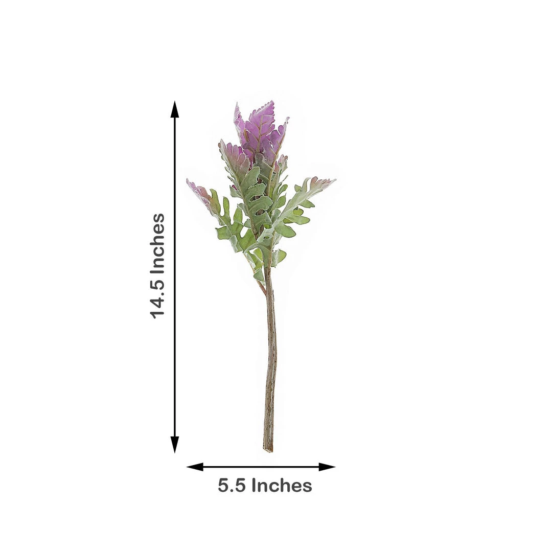 HIER_1150 Pack Of 3 | 15" Artificial Dusty Miller Leaf Spray 8 HIER_1150 Pack Of 3 | 15" Artificial Dusty Miller Leaf Spray