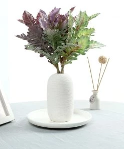 HIER_1150 Pack Of 3 | 15" Artificial Dusty Miller Leaf Spray