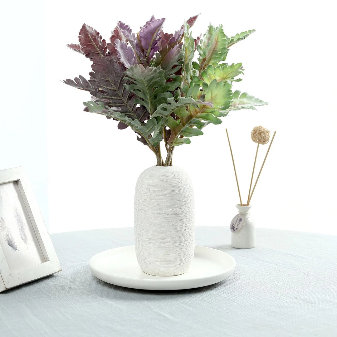 HIER_1150 Pack Of 3 | 15" Artificial Dusty Miller Leaf Spray 4 HIER_1150 Pack Of 3 | 15" Artificial Dusty Miller Leaf Spray