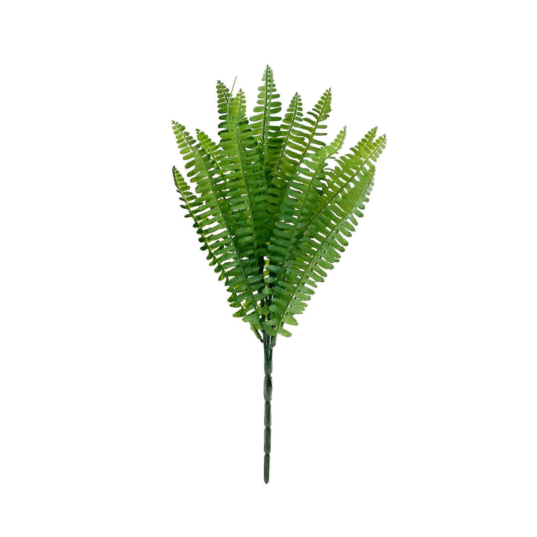 HIER_1600 2 Pack | 17" Boston Fern Leaf Stems, Artificial Greenery Decorative Fern Bushes, Faux Plants - Green Artificial Plants 5 HIER_1600 2 Pack | 17" Boston Fern Leaf Stems, Artificial Greenery Decorative Fern Bushes, Faux Plants - Green Artificial Plants