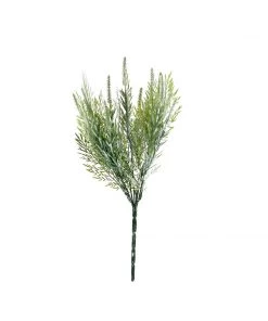 HIER_1600 2 Pack | 15" Sagebrush Fern Leaf Stems, Artificial Greenery Decorative Fern Bushes, Faux Plants - Frosted Green 17 HIER_1600 2 Pack | 15