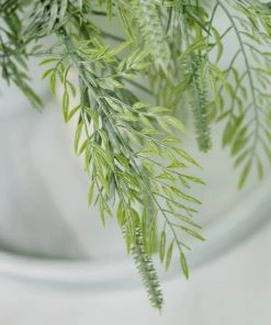 HIER_1600 2 Pack | 15" Sagebrush Fern Leaf Stems, Artificial Greenery Decorative Fern Bushes, Faux Plants - Frosted Green 26 HIER_1600 2 Pack | 15