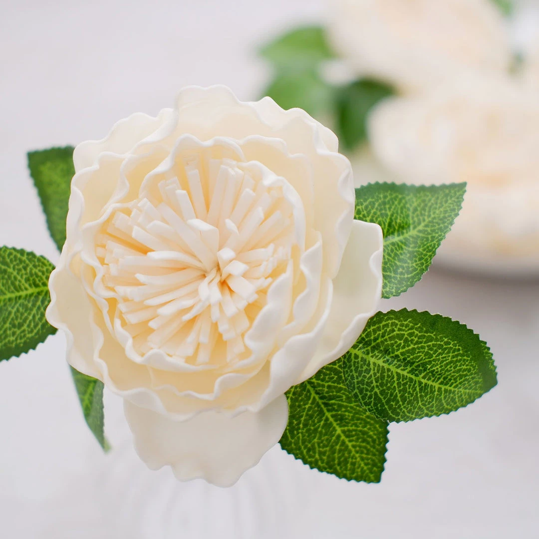 HIER_5120 16 Pack | 4" Artificial Roses & Silk Peonies Mix Flower Box DIY Foam Flower Bouquets - Cream Craft Flowers 10 HIER_5120 16 Pack | 4" Artificial Roses & Silk Peonies Mix Flower Box DIY Foam Flower Bouquets - Cream Craft Flowers