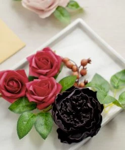 HIER_5120 Craft Flowers Artificial Roses & Silk Peonies Mix Flower Box DIY Foam Flower Bouquets - Assorted Colors 33 HIER_5120 Craft Flowers Artificial Roses & Silk Peonies Mix Flower Box DIY Foam Flower Bouquets - Assorted Colors