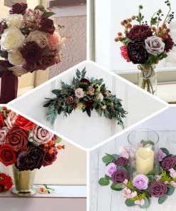 HIER_5120 Craft Flowers Artificial Roses & Silk Peonies Mix Flower Box DIY Foam Flower Bouquets - Assorted Colors 22 HIER_5120 Craft Flowers Artificial Roses & Silk Peonies Mix Flower Box DIY Foam Flower Bouquets - Assorted Colors