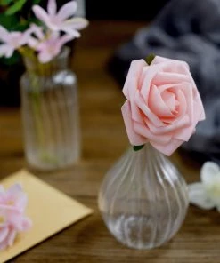 HIER_5120 Craft Flowers Artificial Roses, Peonies, Daisy, & Hydrangea Mix Flower Box DIY Foam Flower Bouquets - Assorted Colors