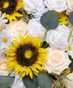 HIER_5120 Craft Flowers Artificial Roses & Silk Peonies Mix Flower Box DIY Foam Flower Bouquets - Cream/White 31 HIER_5120 Craft Flowers Artificial Roses & Silk Peonies Mix Flower Box DIY Foam Flower Bouquets - Cream/White