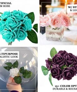 HIER_5120 Craft Flowers 24 Roses | 2