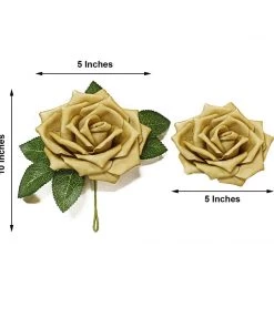 HIER_5120 Craft Flowers 24 Roses | 5