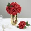 HIER_5120 24 Roses | 5" Red Artificial Foam Rose With Stems And Leaves - 16 Colors Craft Flowers 1 HIER_5120 24 Roses | 5" Red Artificial Foam Rose With Stems And Leaves - 16 Colors Craft Flowers